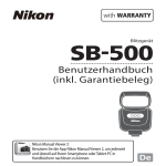 SB-500 - Manual und bedienungsanleitung.