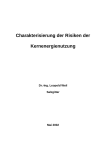 Charakterisierung der Risiken der Kernenergienutzung