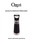 Gravity Pro Elektrische Pfeffermühle von Ozeri