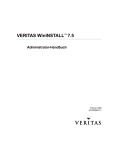 VERITAS WinINSTALL 7.5 - SymWISE Support Site Maintenance