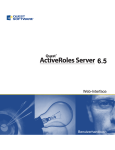 Quest ActiveRoles Server 6.5 Web-Interface