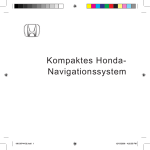 Kompaktes Honda- Navigationssystem