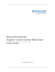 Benutzerhandbuch Avigilon Control Center Web Client