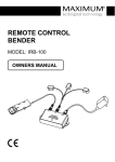REMOTE CONTROL BENDER - CJonline audio en video accessoires