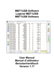 MBT1USB Software Logiciel MBT1USB MBT1USB Software User