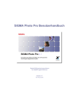 SIGMA Photo Pro Benutzerhandbuch