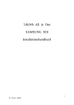 3.6kWh All in One SAMSUNG SDI Installationshandbuch