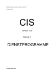 CIS Version 12.0 - Manual 2