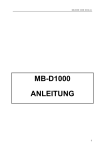 MB-D1000 ANLEITUNG