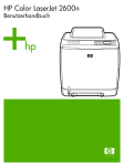 HP Color LaserJet 2600n User Guide - DEWW