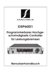 Betriebsanleitung DSP6001