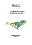 7.1 SURROUND SOUND PCI SOUND KARTE