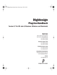Digidesign Plug-Ins-Handbuch - Digidesign Support Archives