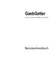 Das Handbuch zum GaebGetter (0,5 MByte, PDF - Mohr