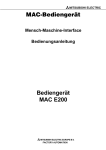 Bediengerät MAC E200