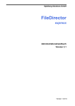 FileDirector Administrationshandbuch Version 3.1