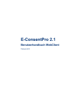 E-ConsentPro 2.1 Benutzerhandbuch WebClient