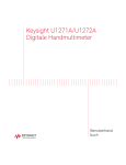 Keysight U1271A/U1272A Digitale Handmultimeter