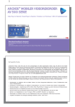 1 ARCHOS™ MOBILER VIDEOREKORDER AV 500 SERIE 2