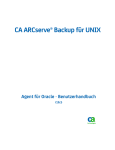 CA ARCserve Backup für UNIX - Agent für Oracle
