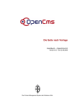 OpenCms 6.0 - Handbuch - Seite nach Vorlage