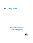 CA Clarity PPM - Benutzerhandbuch zum