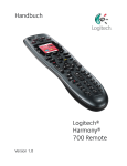 User anual Handbuch Logitech® Harmony® 700 Remote
