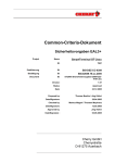 Common-Criteria-Dokument Sicherheitsvorgaben EAL3+