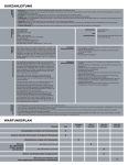WARTUNGSPLAN KURZANLEITUNG