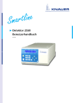 Detektor 2550 Benutzerhandbuch