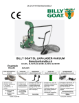 BILLY GOAT DL LKW-LADER-VAKUUM Benutzerhandbuch