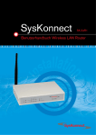 SysKonnect SK-54R1 Wireless LAN Router Benutzerhandbuch