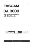 Benutzerhandbuch für Tascam DA-3000