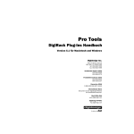 DigiRack Plug-Ins Handbuch - Digidesign Support Archives