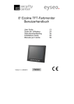 8“ Ecoline TFT-Farbmonitor Benutzerhandbuch