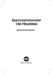 Spectrophotometer CM-700d/600d