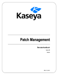 Patch-Management Übersicht - Kaseya R9.1 Documentation