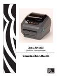 Benutzerhandbuch Zebra GK420d - Barcode-Shop