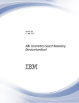 IBM Coremetrics Search Marketing Benutzerhandbuch