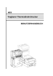 BENUTZERHANDBUCH Tragbarer Thermodirekt-Drucker M23