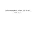 Collectorz.com Movie Collector Help Manual