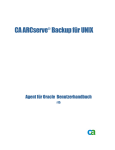 CA ARCserve Backup für UNIX Agent für Oracle Benutzerhandbuch