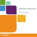 MapInfo Professional 10.5 Installation Guide