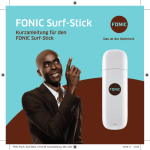 FONIC Surf-Stick Kurzanleitung