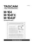 Benutzerhandbuch für Tascam M-164, M-164FX, M