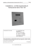 Installations- und Benutzerhandbuch Tankautomat Serie TDE 100