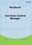 Handbuch Convision Central Manager