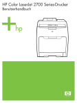 HP Color LaserJet 2700 Series User Guide - DEWW - Hewlett
