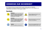 HINWEISE ZUR SICHERHEIT