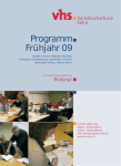Programm Frühjahr 09 - Deutsches Institut für Erwachsenenbildung